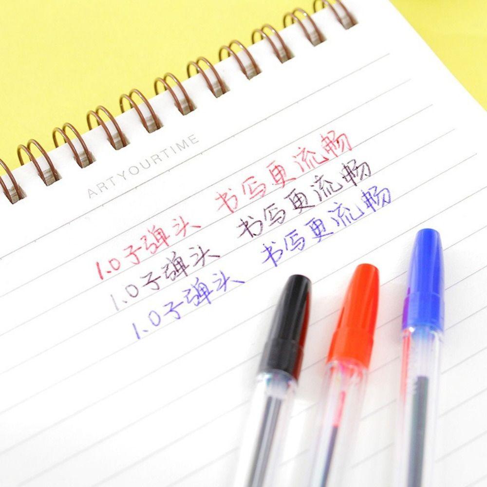 20Pcs Signing Pen Plastics Gel Pen Black/Red/Blue Longlasting Point Pens Ballpoint Pen Kids