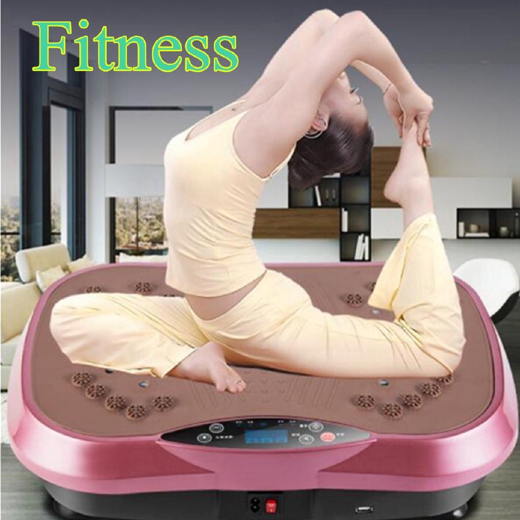 Máquina de Vibración para Ejercicio Fitness de 200W Plataforma Entrenadora Body Shaper Plataforma Máquina Pérdida de Peso Entrenamiento de Sacudidas