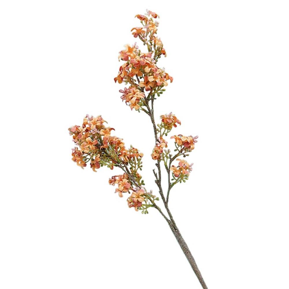 

Retro Artificial Thyme Flower Plastic Fake Flower Thyme Flower Branch Holiday Party Wedding оранжевый