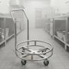 Stainless Steel Soup Bucket Cart Wheeled Insulated Trolley Food Service
