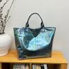High End New Arrival Women Fashion Handbag Large Capacity Multifunctional Tote Bucket Bag Casual Commute Versatile Laser PVC Bag