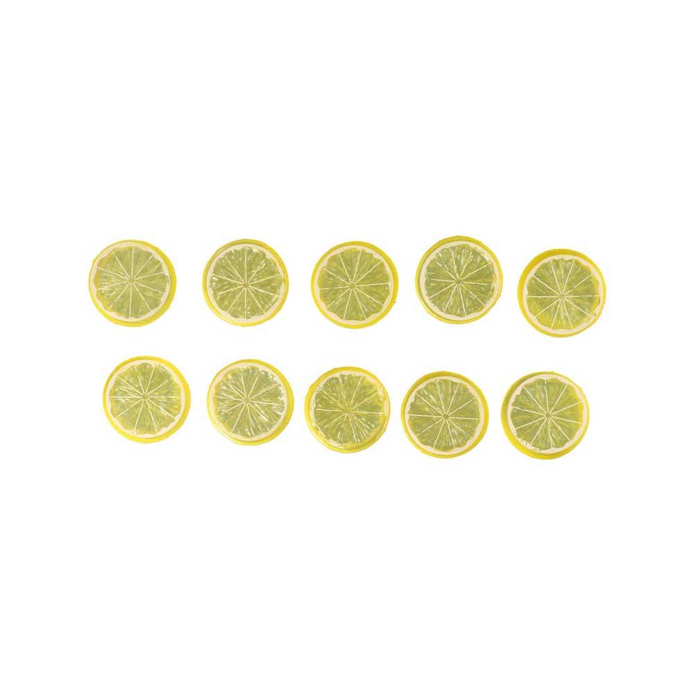 Decoration Fake Lemon Block Artificial Lemon Slice Fake Limes Chips Kitchen Decor Simulation Fruit