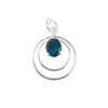 Apatite Gemstone 925 Sterling Silver Handmade Jewelry Birthstone Pendant 1.65" PP-61-12