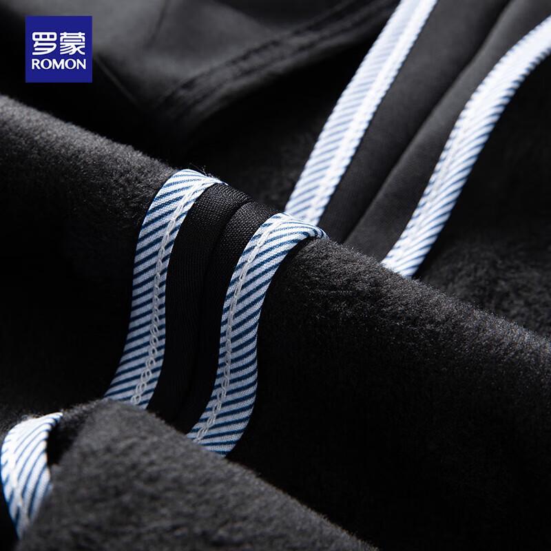 Romon Men's Fleece Lined Wrinkle-Free Stretch Straight-Leg Dress Pants