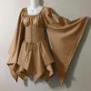 Renaissance Medieval Long-Sleeved Women's Festival Dress