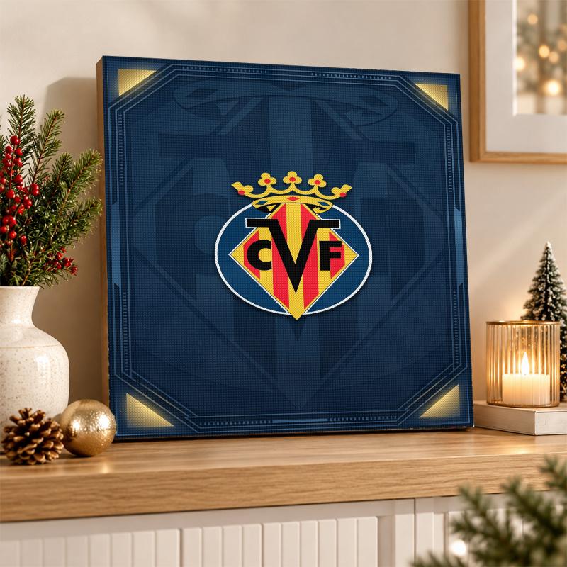 Villarreal FC Diamond Painting Kit 5D Full Drill DIY Diamond Mosaic Wall Art Home Decor