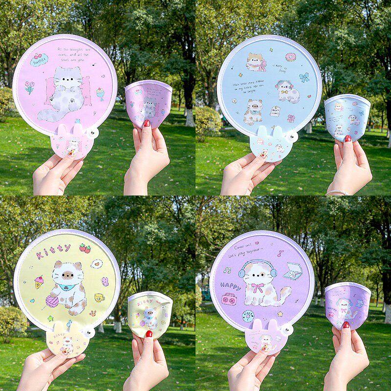 LIEI Cartoon Cloth Folding Fan
