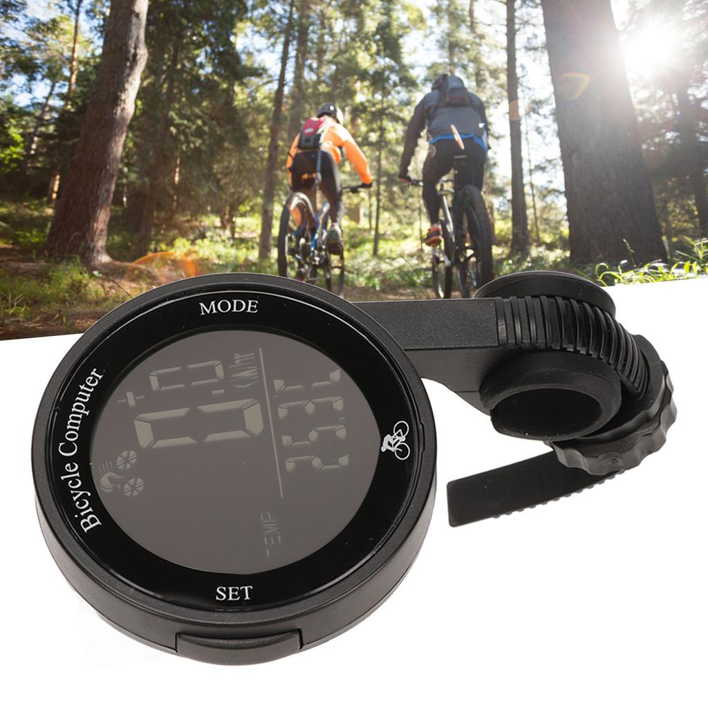 Bike Computer Speedometer Thermometer Clock Large Screen Clear Handwriting Waterproof Cycling Computer with Backlight