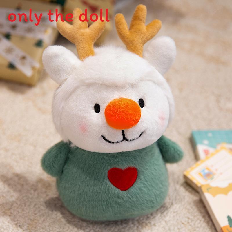 

Christmas Tree And Reindeer Plush Toys With Clown Design For Festival Gifts Elk,17cm