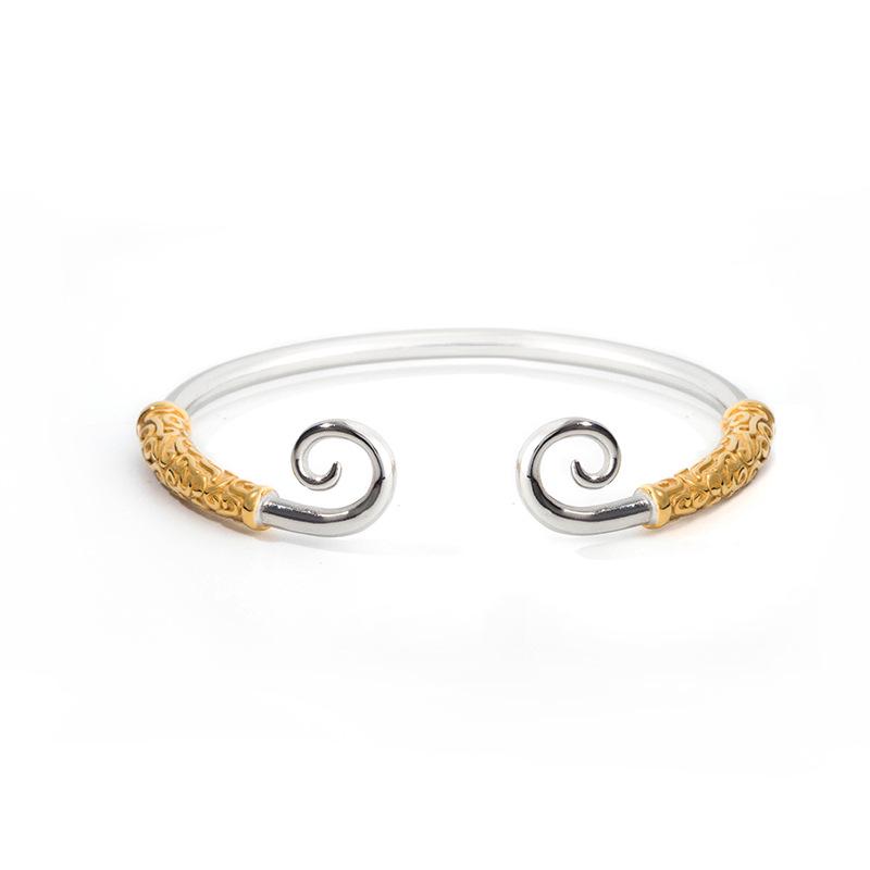 

Золотое кольцо-хуп - Унисекс регулируемое открытое кольцо с дизайном благоприятных облаков, вдохновленное «Китайской одиссеей»