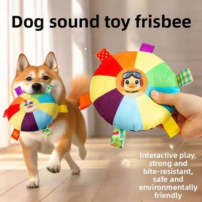 Suoni Pelo Cane, Giocattolo Frisbee, Frisbee Interattivo per Cucciolo, Masticare, Mordere, Addestramento Cane Border Collie, Addestramento Cane