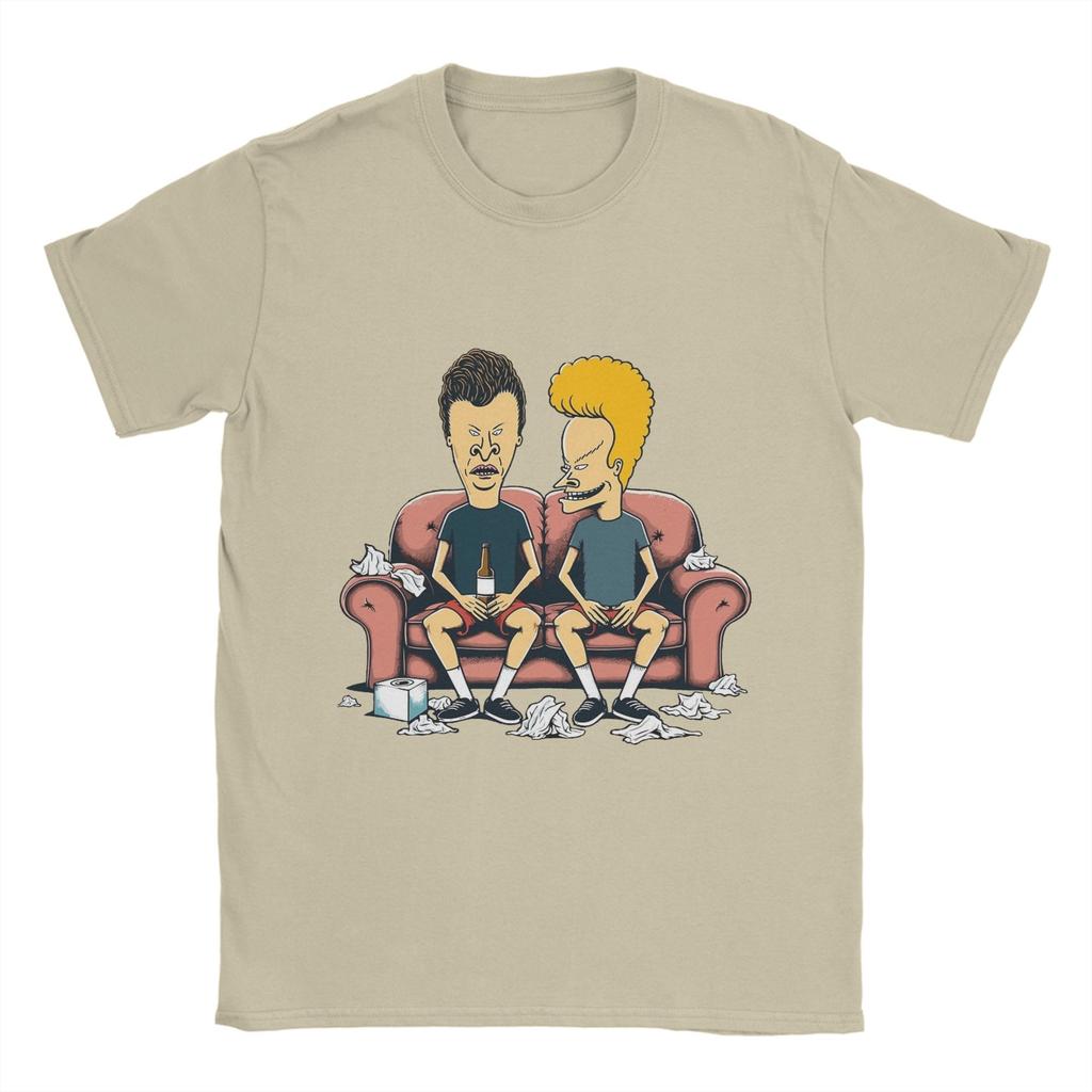 Beavis and Butt Head  T Shirt Summer  100% Cotton T Shirts For Man Leisure Casual Tshirt Short Sleeve Vintage Tees