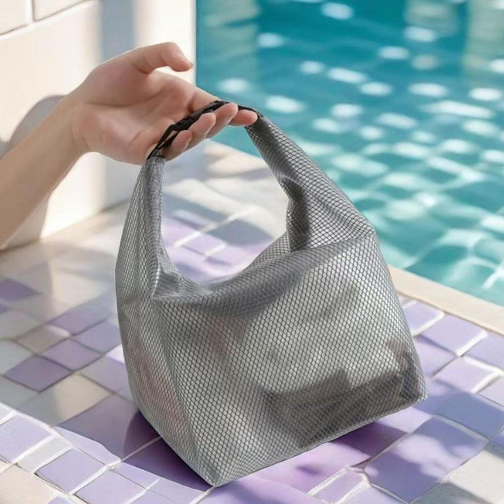 Large Capacity, Ultra-Lightweight, Foldable Pool Bag with Waterproof Stuffing, No Shoulder Straps, Perfect for Hot Springs, the Beach, Fishing,