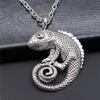 Cold Blooded Reptile Lizard Gecko Chameleon Pendant Necklace For Women Men