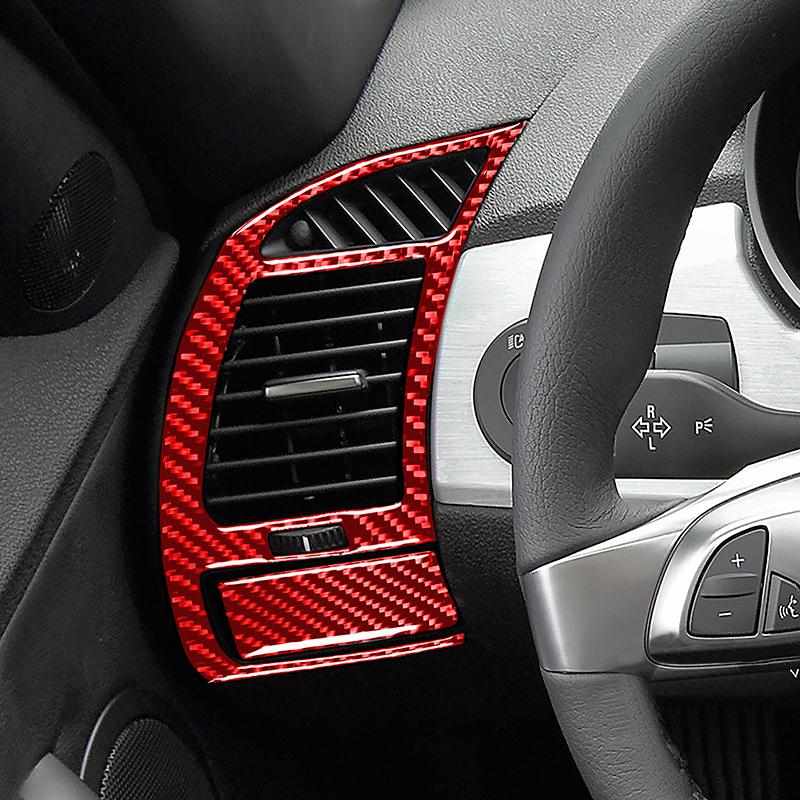 For BMW Z4 E85 2003-2008 Real Carbon Fiber Car Air Outlet Vent Frame Cover Trim Car Interior Accessories Car Interior