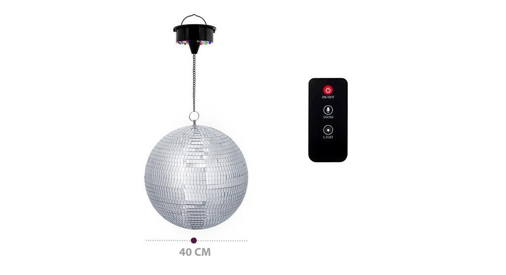 MusicMate MM-DB300 SpinGlare Disco Mirror Ball