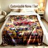 Celebration Party Theme Custom Blanket Personalized Name & Text Customized Soft Warm Throw Blanket Home Decor
