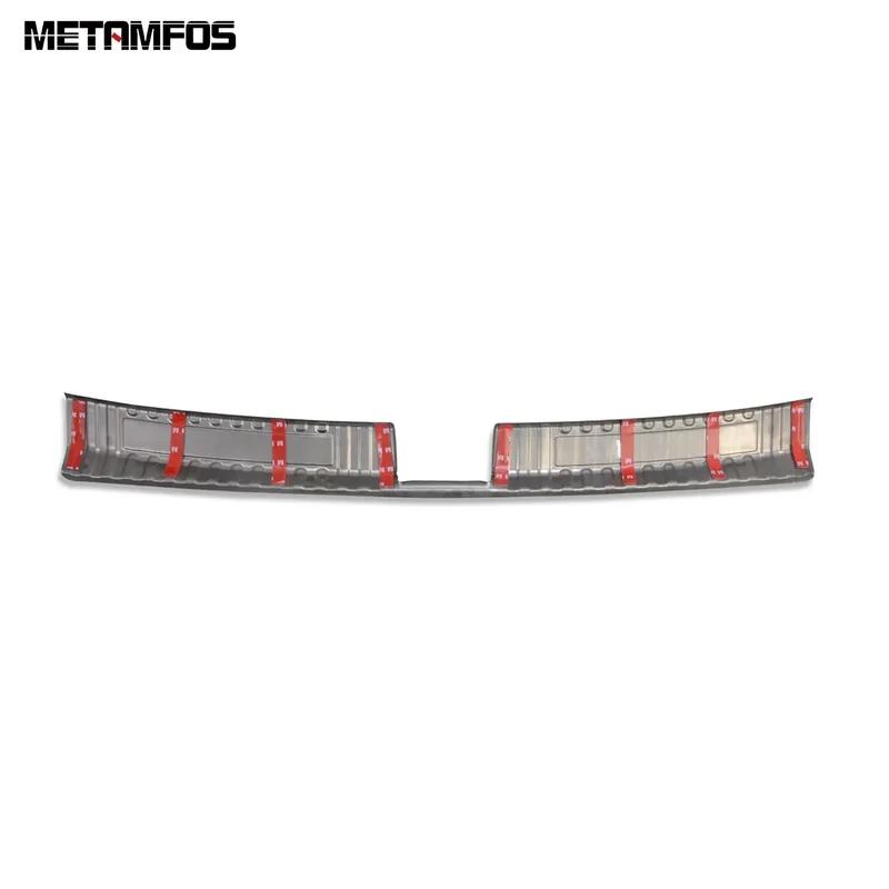 For Volkswagen VW T-cross Tcross - 2024 Interior Rear Trunk Bumper Foot Plate Door Sill Scuff Guard Plate Accessories