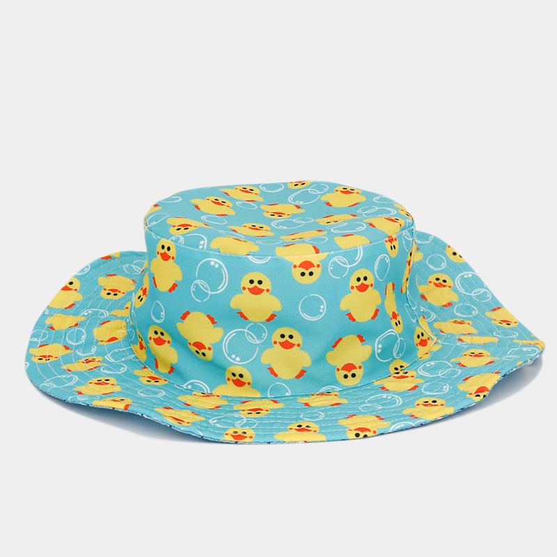 

Студенческая бытовая милая мультяшная детская панама с полями для путешествий на открытом воздухе, солнцезащитная шляпа для мальчиков и девочек 52cm~ 54cm (3~ 10 years old)