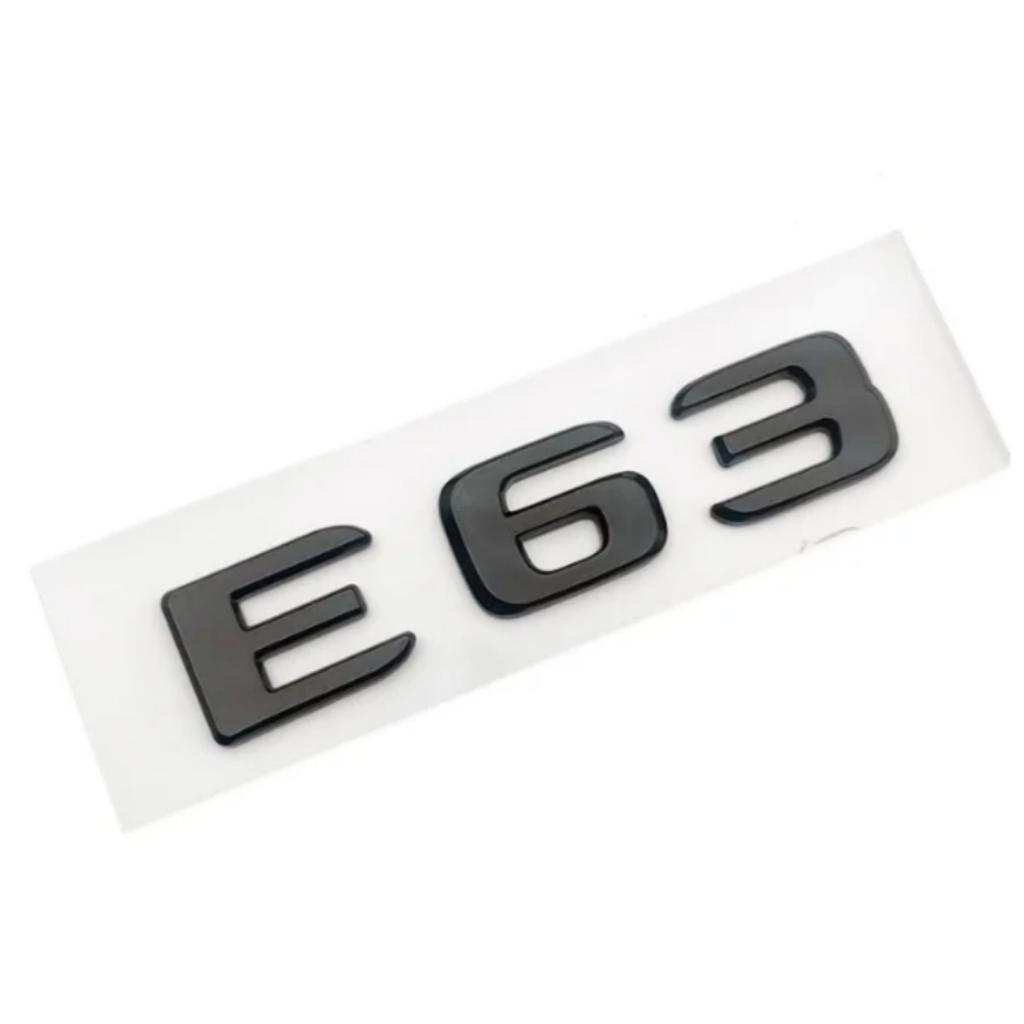 3D ABS E63 E63S Logo Emblem Decal Car Rear Trunk Badge Sticker