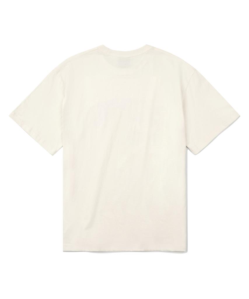 COLUMBIA UNIVERSITY Cu 1754 Arch Logo T-Shirts Cream