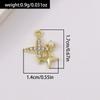 5pcs Delicate Rhinestone Star Charms Pendants for Jewelry Making DIY Necklace Earrings Bracelet Accessories Supplies