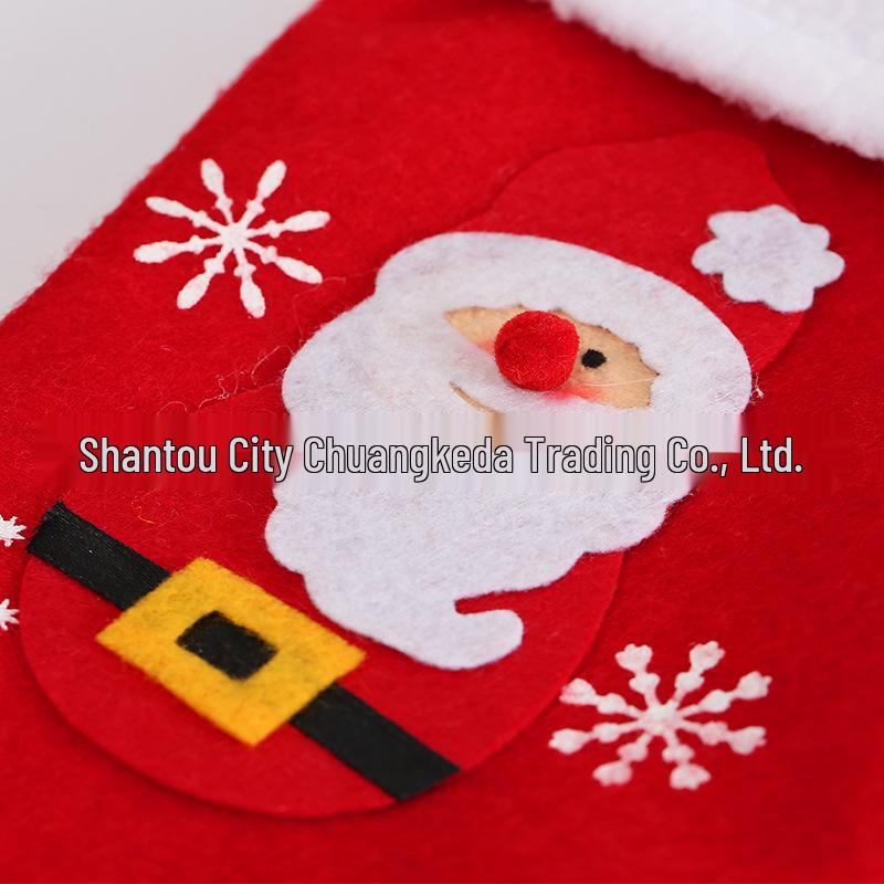Cross-Border Hot-Selling Christmas Stocking Felt Gift Bag Fireplace Pendant Decoration