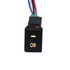 Yellow/Green Rear Fog light Push Switch 4 Wire Button For Toyota Camry Prius Corolla Foglight Switch DC12V