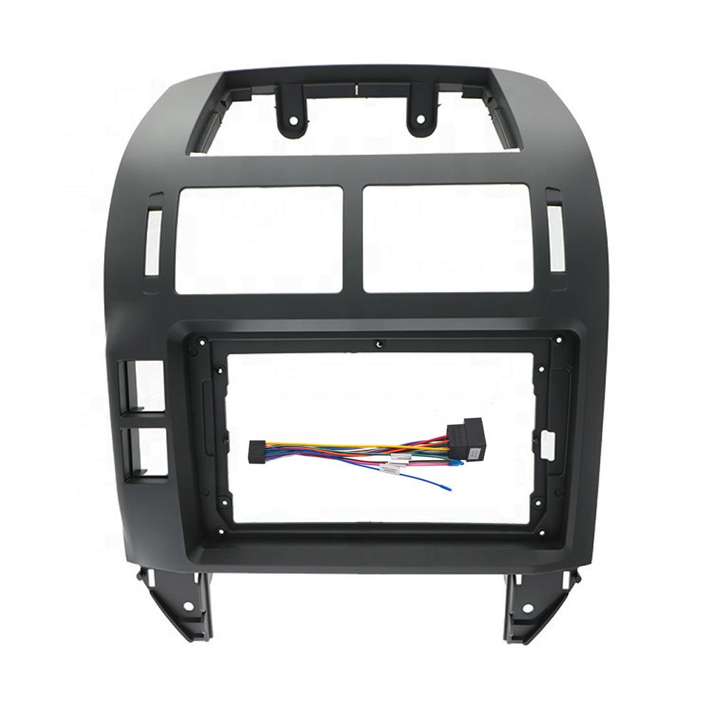 Car Fascia Navigation Fascias Dash Frame Kit For 9" Android Multimedia Player For Polo 2004 2005 2006 2007 2008 2009 2010