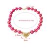 Resin Beaded Necklace Round Sweater Chain Light Luxury Women Clavicle Chain  Vacation