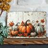 Vintage Pumpkin Metal Wall Art 12x8 Inch Waterproof Rustproof Home Bar Farmhouse Decor