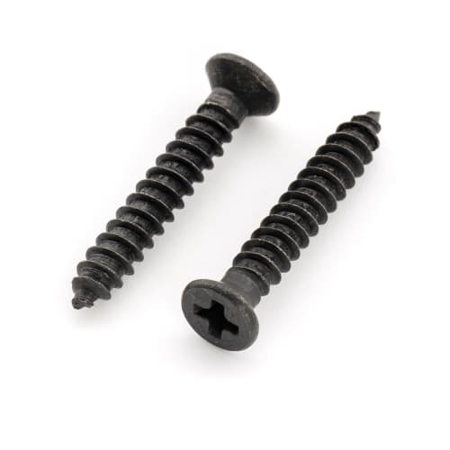 Musiclily Ultra M2.6x16mm Stainless Steel Neck Escutcheon Screws, Metric Size, Countersunk Head, for Electric Guitars, Black (Pack of 20)
