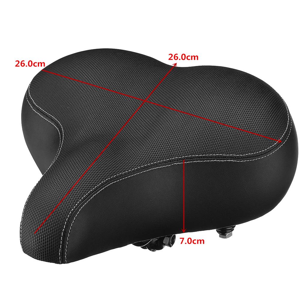 Large Vélo Confort Gel Doux Suspension à ressorts Selle VTT siège rembourré