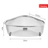 Upgraded Stainless Steel Triangular Sink Drain Basket and Filter for Leftovers and Produce