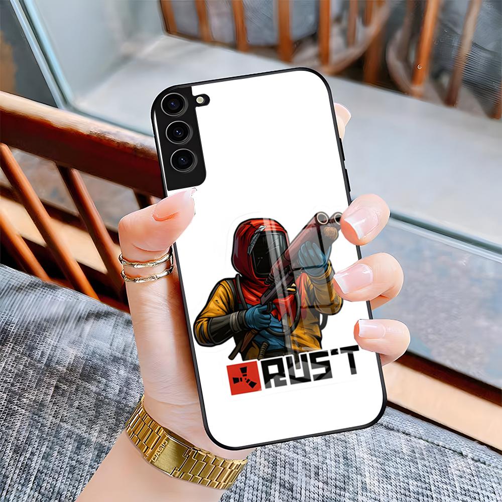 

Чехол для телефона RUST Game для Samsung S26 S25 Plus S20 S20 Plus S22 Ultra S23 FE S21 Plus S21 Ultra Стеклянная крышка Samsung S23 FE