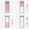 Pleated Blind Pink 40x100 Cm Fabric Width 39.4 Cm Polyester