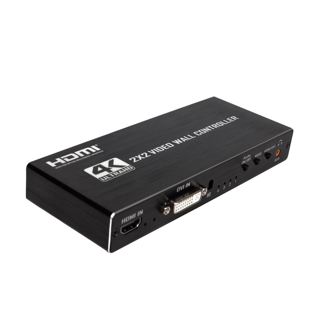 HDMI 1-to-4 Video Screen Stitcher: Seamlessly Merge Four Monitors into One Display.