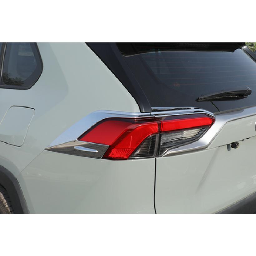 Car Chrome Rear Tail Lamp Light Cover Trim Accessories For Toyota RAV4 -