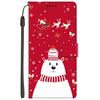 Christmas Flip Case For Motorola Moto G15 / G05 / E15 / G15 Power 4G Wallet Leather Cover With Lanyard Cartoon Wallet Phone Case