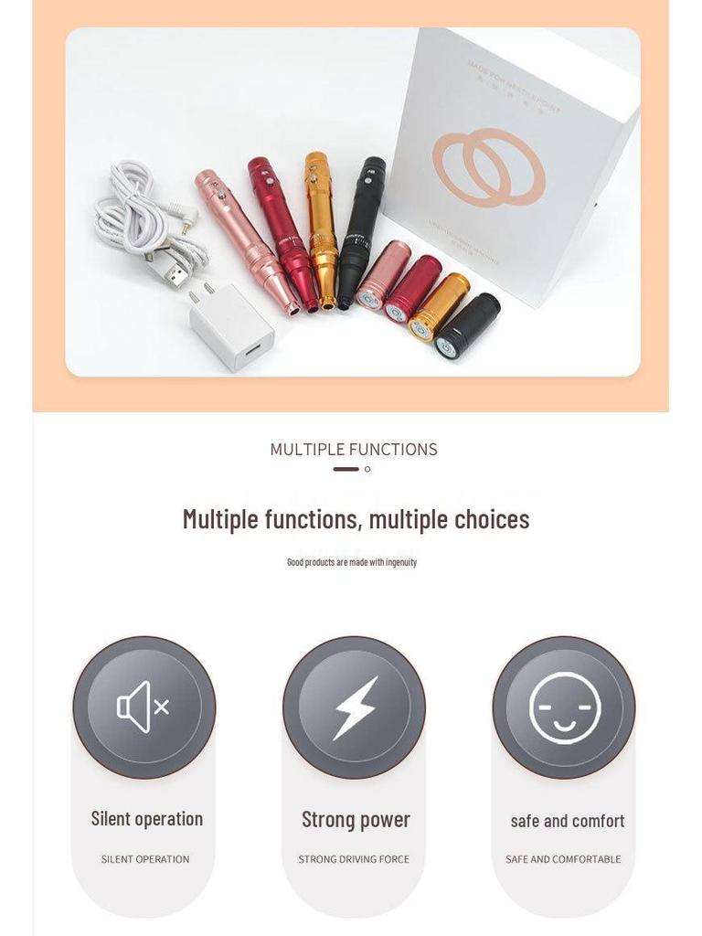 All-in-One Korean Style Permanent Makeup Machine: Eyebrow, Eyeliner, Lip Tattoo with Single Battery