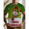 Men's Shirts Santa Claus 3D Print T-Shirt Stretch Fabric with Festive Holiday Design Santa Party Women's Shirts Kids Tshirt