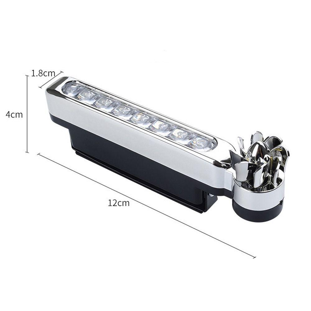 Wind Power Day Time Running Light Auto Decorative Safe Riding Warning Effect Lamp Creative with Traceless Adhesive