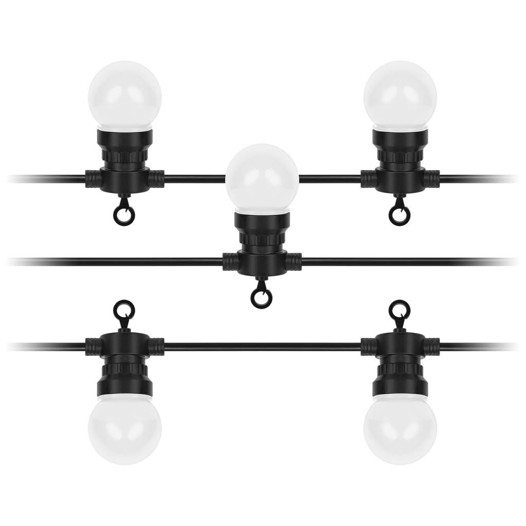 Venkovní světla 50 LED vánoční řetěz 6m IP44 teplá bílá Rebel