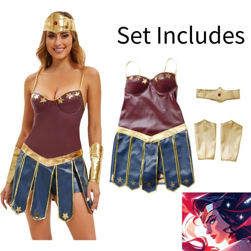 Stunning 2024 Wonder Woman Costume Greek Goddess Roleplay Outfit For Women