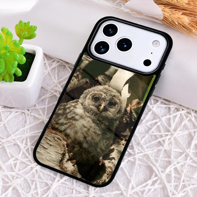 Camouflage Owl Phone Case for iPhone 17 Air 16 15 11 12 14 13 Pro Max Shockproof Cover