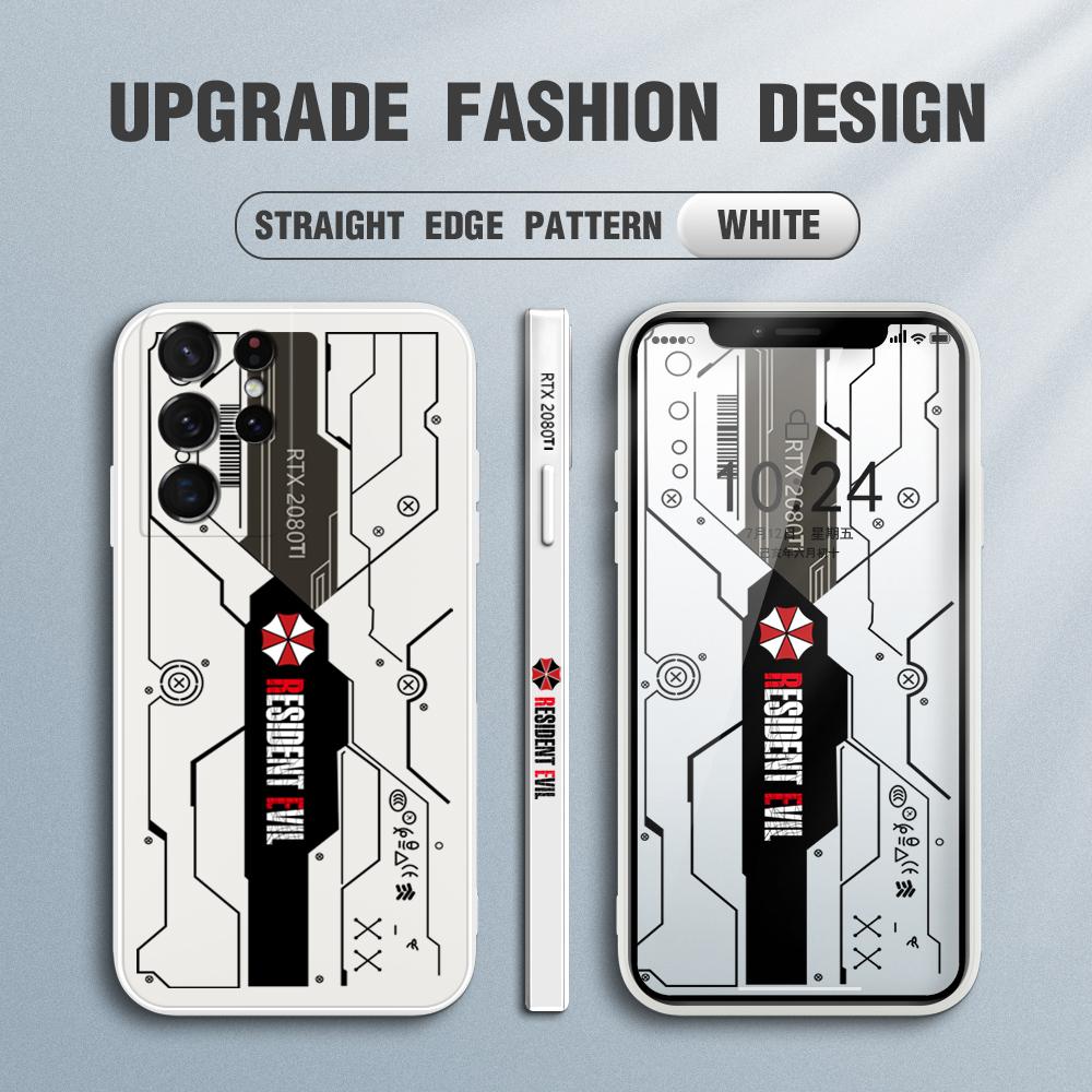 Fashion Resident Evil Design Edge Pattern Silicone Full Camera Protect Case Cover