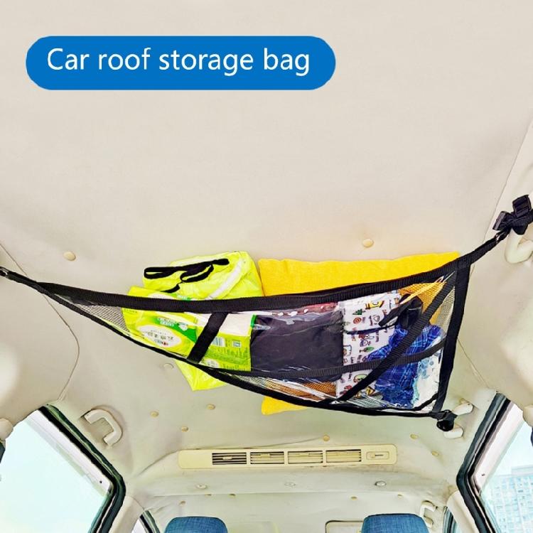 Car Roof Ceiling Cargo Net Mesh Storage Bag Pouch Organizer For Campers Caravans