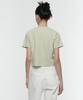 MUSINSA STANDARD WOMAN Women'S Crew Neck Crop T-Shirt [Pale Green]