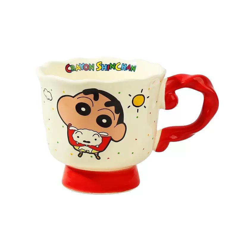 Crayon Xiaoxin Ceramic Mug Tall Coffee Cup Cute Water Cup High Value Office Breakfast Cup