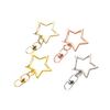 10pcs Swivel Craft Making Solid Color For Bag Keychain Hooks Clips Multifunction Metal Buckles DIY Star Shape Handmade Accessories